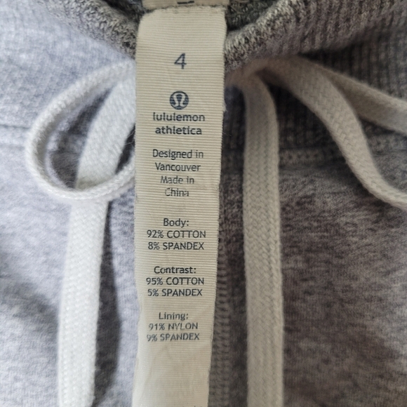 Lululemon No Sweat Pants Side Zips Pre/Post Workout Heathered Grey - Picture 9 of 11